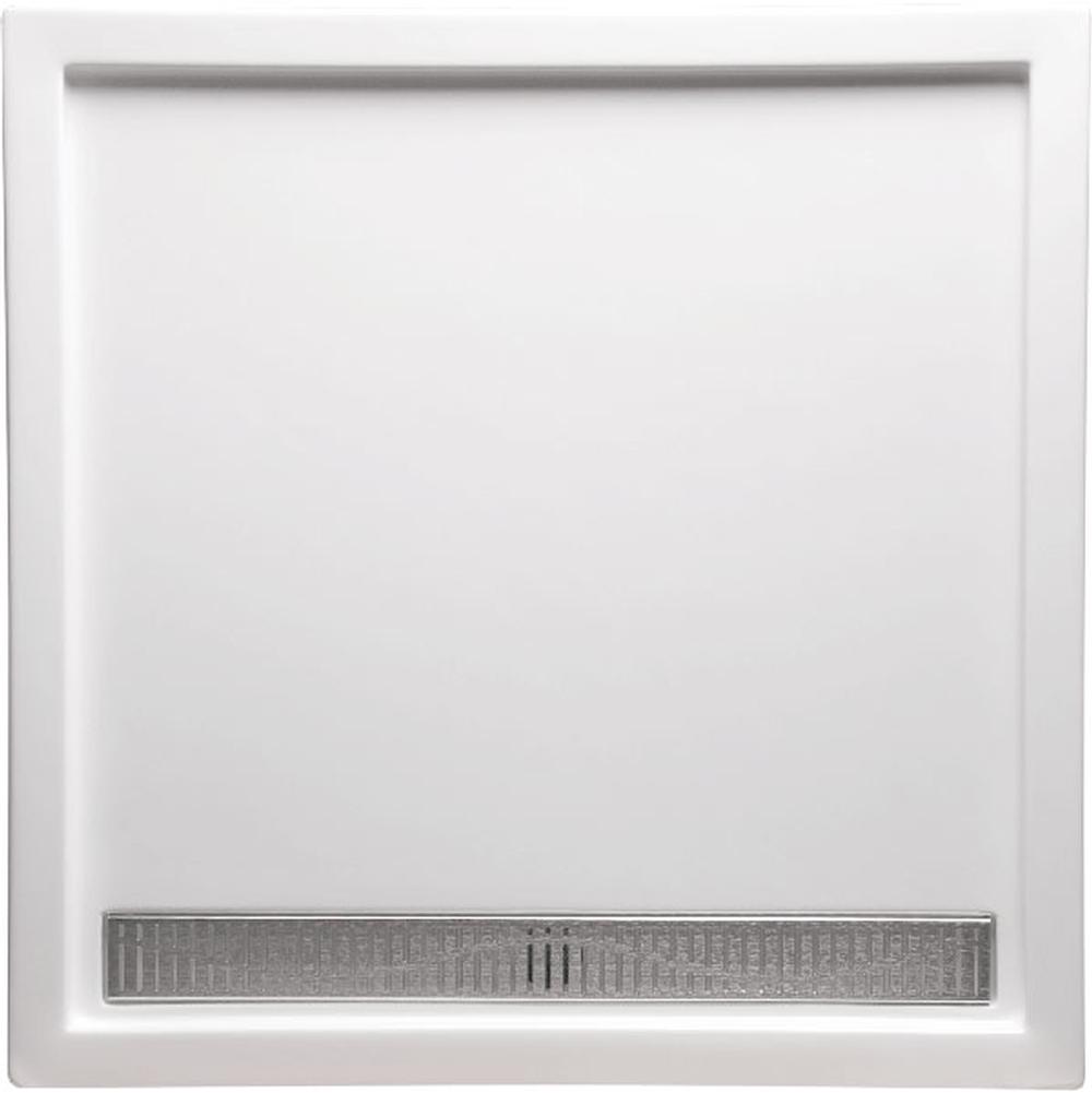 Americh 48'' x 36'' Single Threshold DS Base w/Square Drain - Biscuit