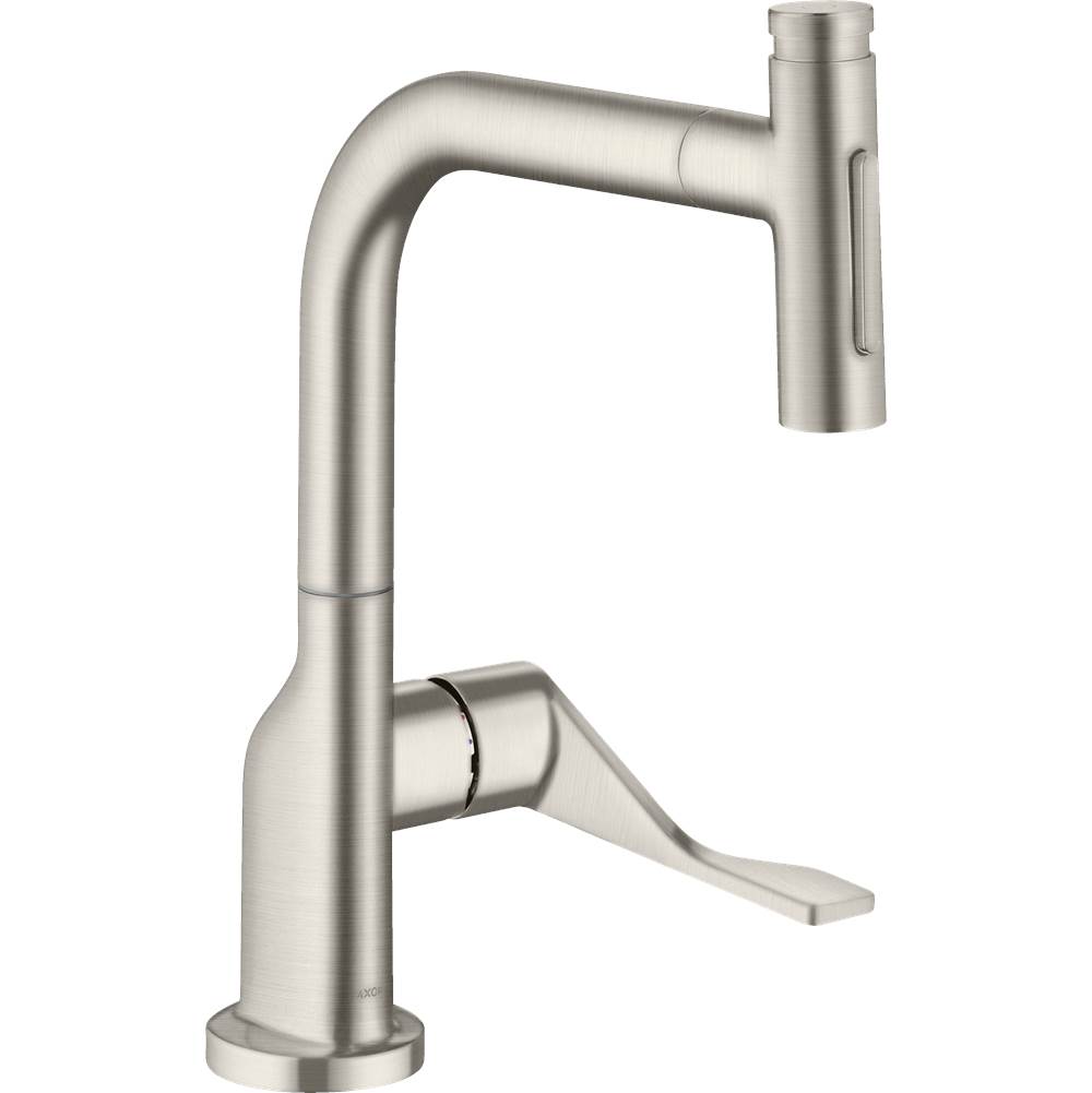 Axor Citterio Kitchen Faucet Select 2-Spray Pull-Out, 1.75 GPM in Steel Optic