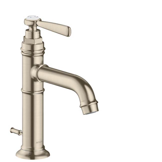 Axor Montreux Single-Hole Faucet 100 with Pop-Up Drain, 1.2 GPM in Brushed Nickel