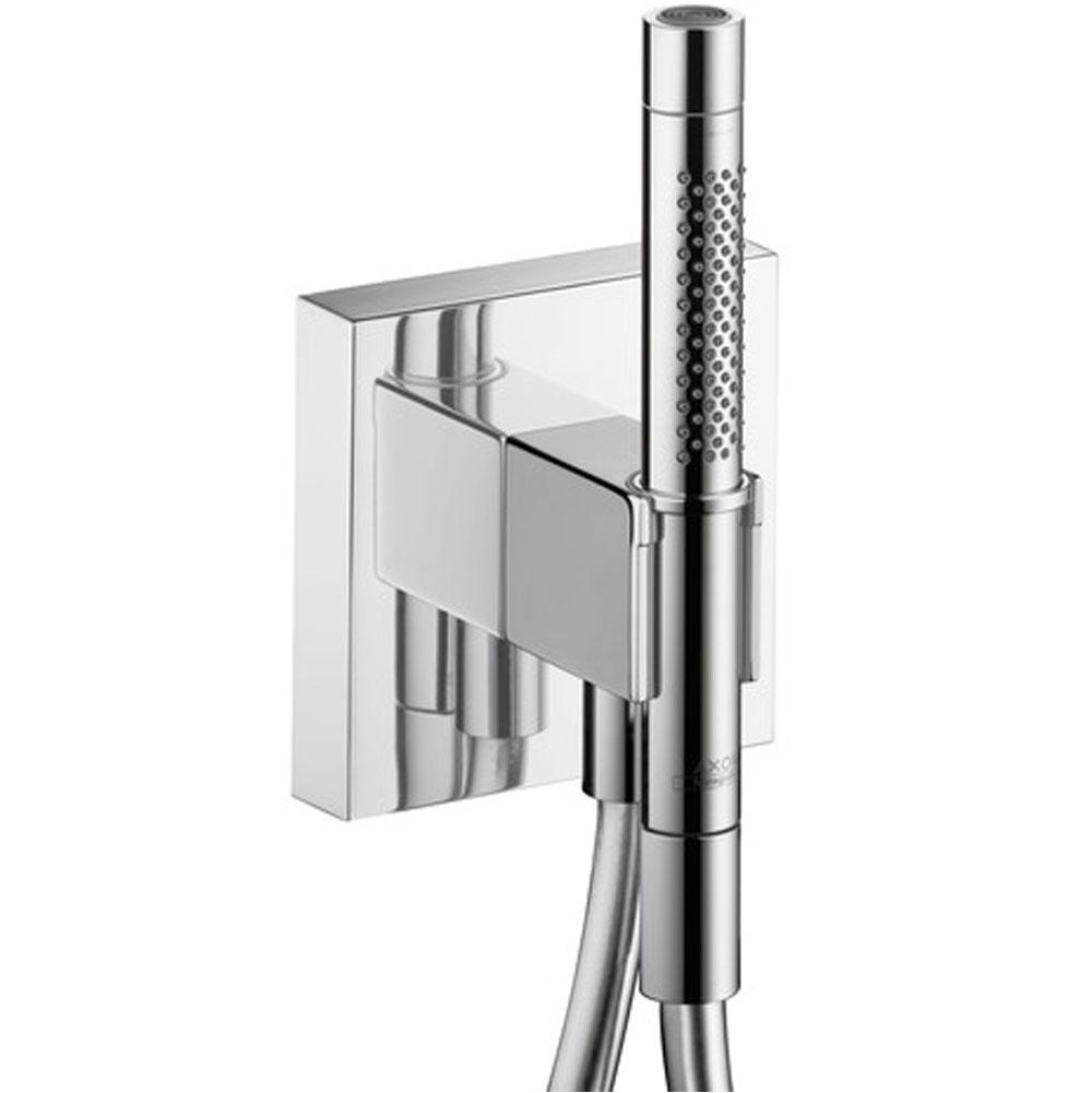 Axor Starck Organic Handshower Holder with Outlet 5'' x 5'' with Handshower, 2.0 GPM in Chrome