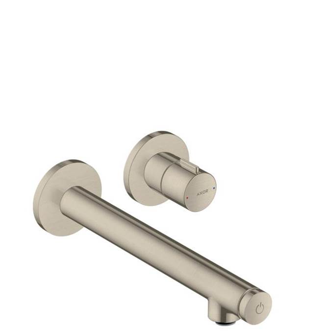 Axor Uno Wall-Mounted Faucet Trim Select, 1.2 GPM in Brushed Nickel