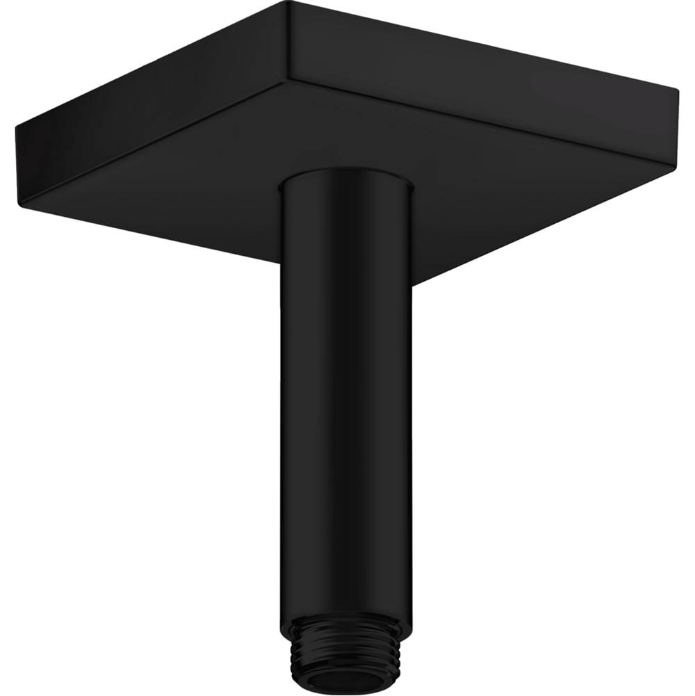 Axor ShowerSolutions Extension Pipe for Ceiling Mount Square, 4'' in Matte Black