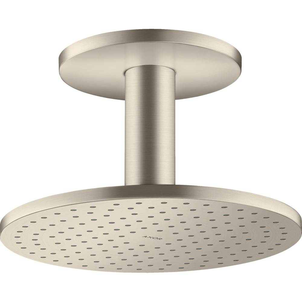Axor ShowerSolutions Showerhead 250 2-Jet Ceiling Connection, 2.5 GPM in Brushed Nickel