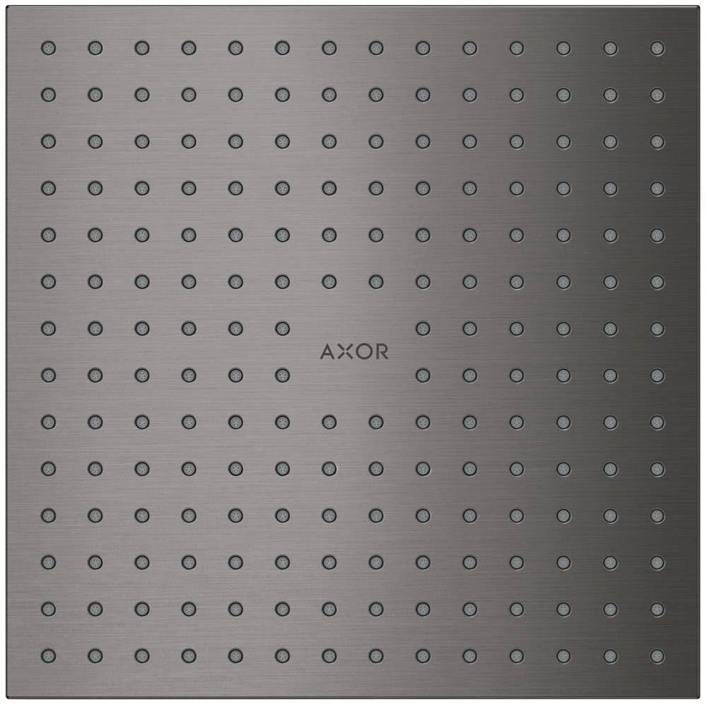 Axor ShowerSolutions Showerhead 250 Square 2-Jet, 2.5 GPM in Brushed Black Chrome