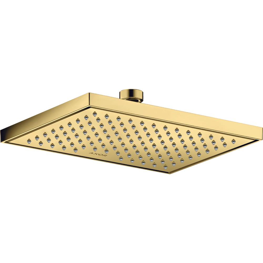 Axor ShowerSolutions Showerhead Square 245/185 1-Jet, 1.75 GPM in Polished Gold Optic