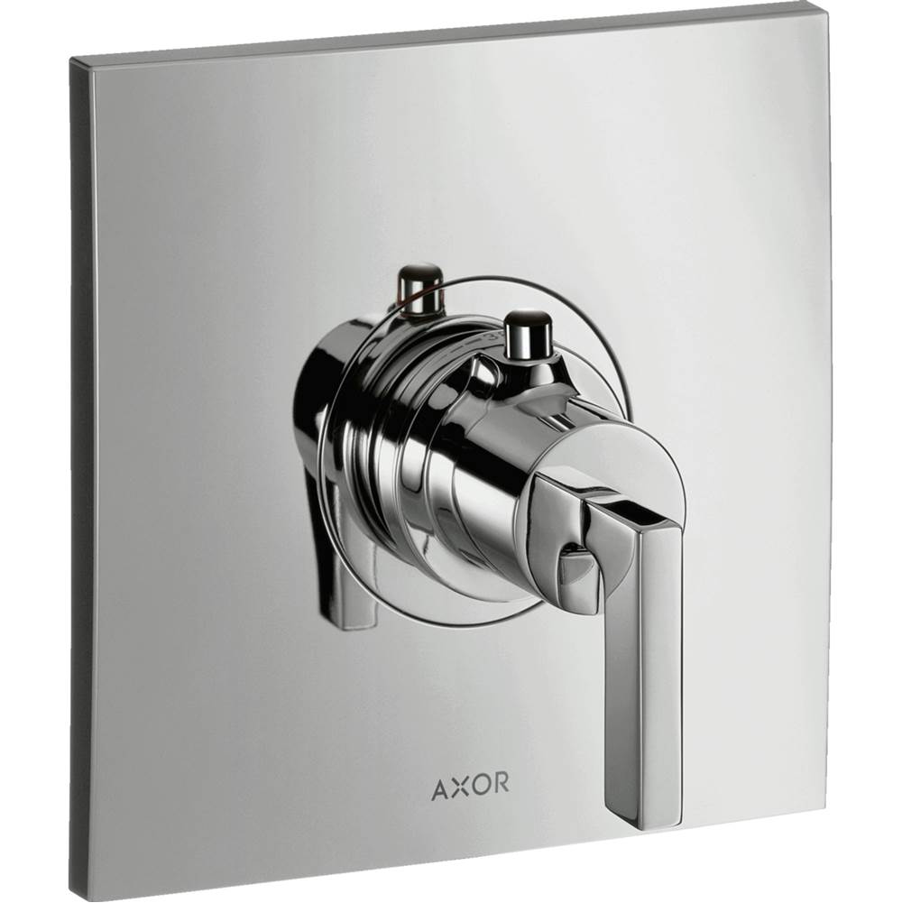 Axor Citterio Thermostatic Trim with Lever Handle in Brushed Black Chrome
