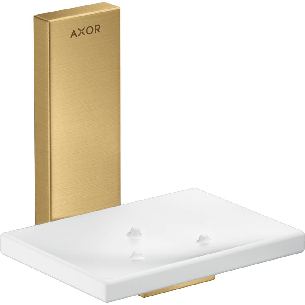 Axor Universal Rectangular Soap Dish in Brushed Gold Optic