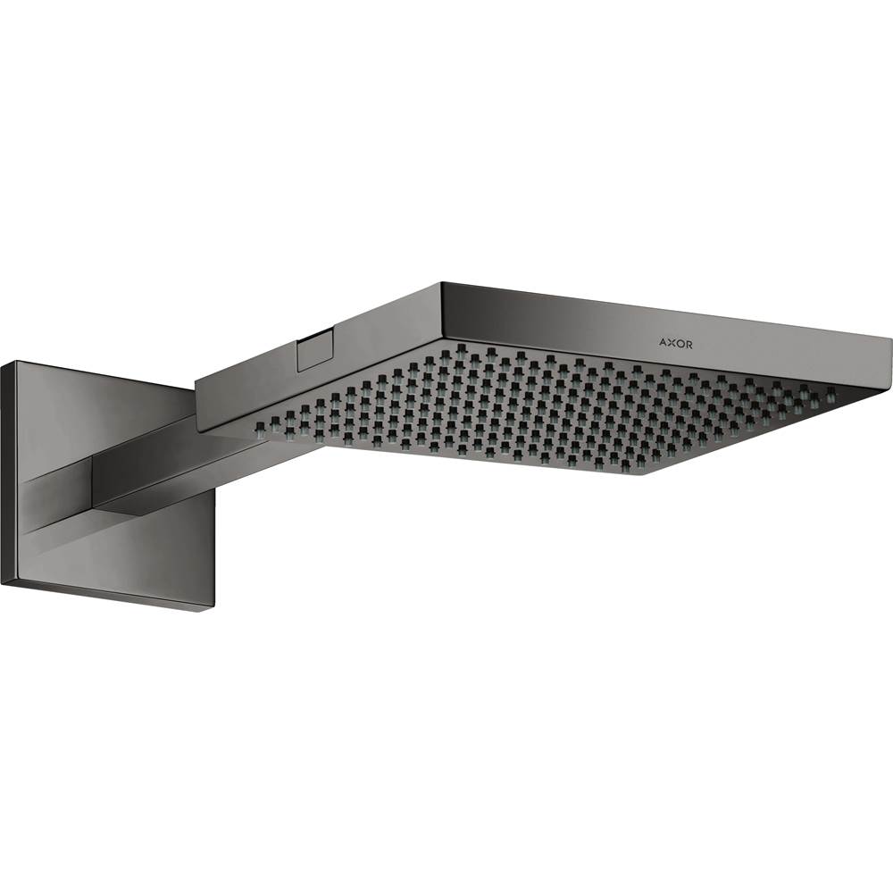 Axor ShowerSolutions Showerhead 240 1-Jet with Showerarm Trim, 2.5 GPM in Polished Black Chrome