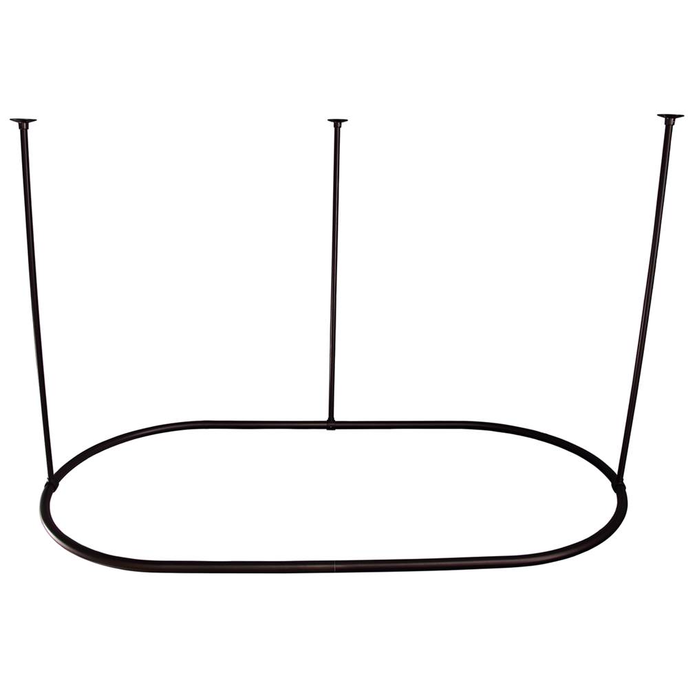 Barclay 72'' Oval Shower CurtainRing-Oil Rubbed Bronze