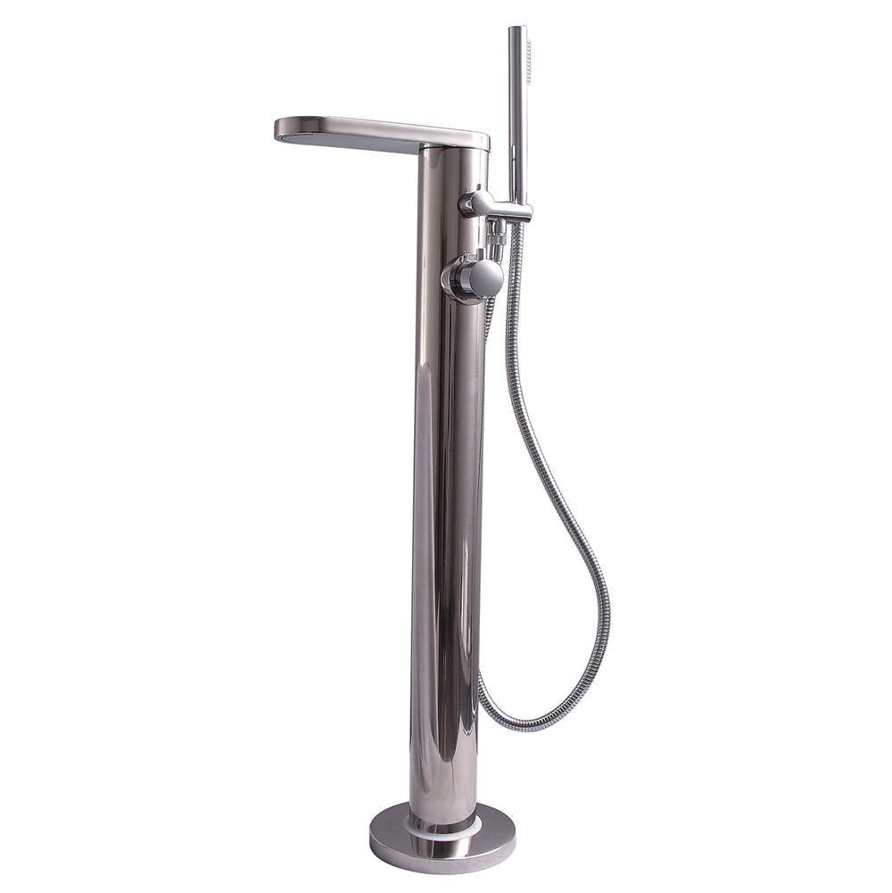 Barclay Mcway  Freestanding ThermostaTub Filler, Polished Stainless