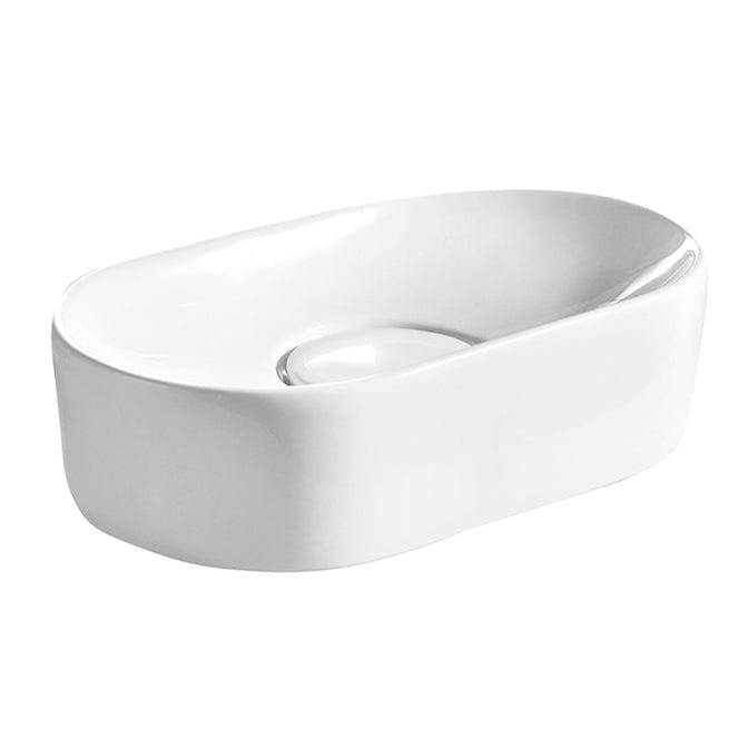 Barclay Honora Above Counter Basin 19''Oval,No Faucet Holes WH