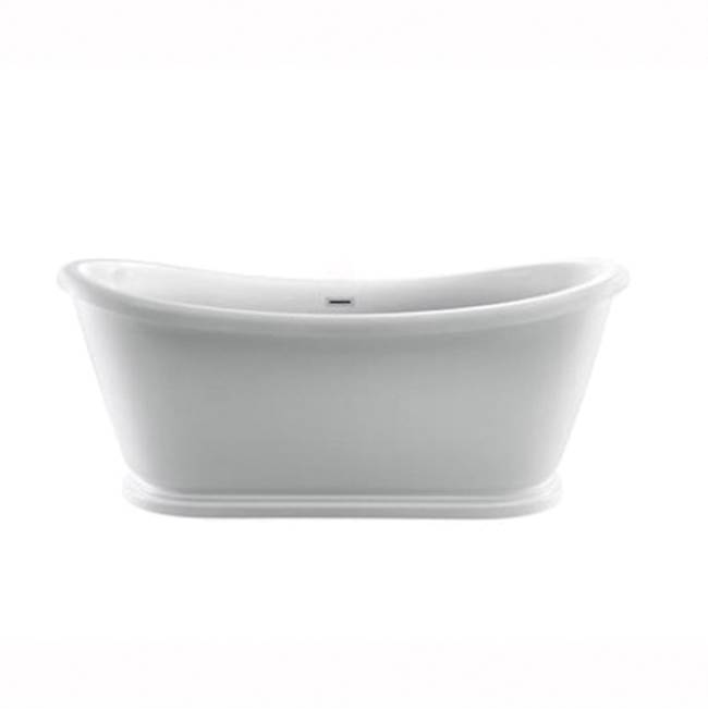 Barclay Moira 63'' Ac Freestanding Tub White,W/Internal Drain-Of Pn