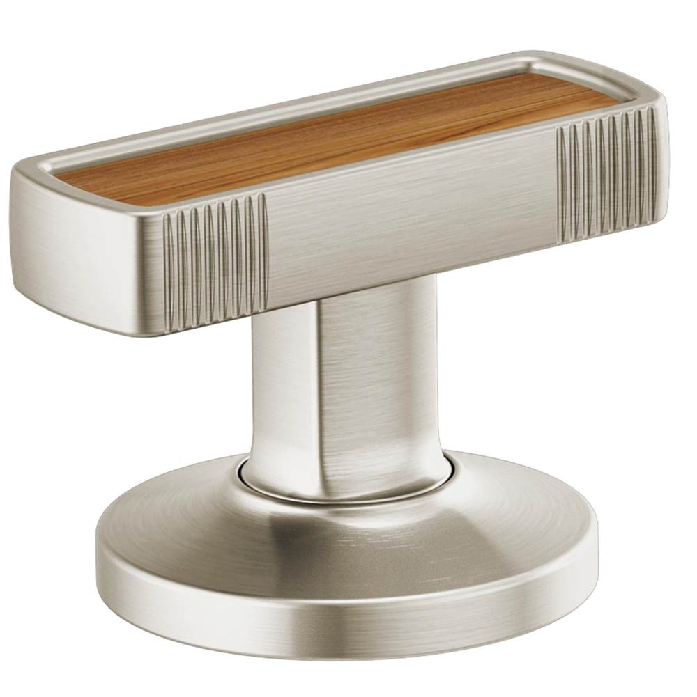 Brizo Kintsu® Widespread Lavatory Knob with Wood Inlay Handle Kit