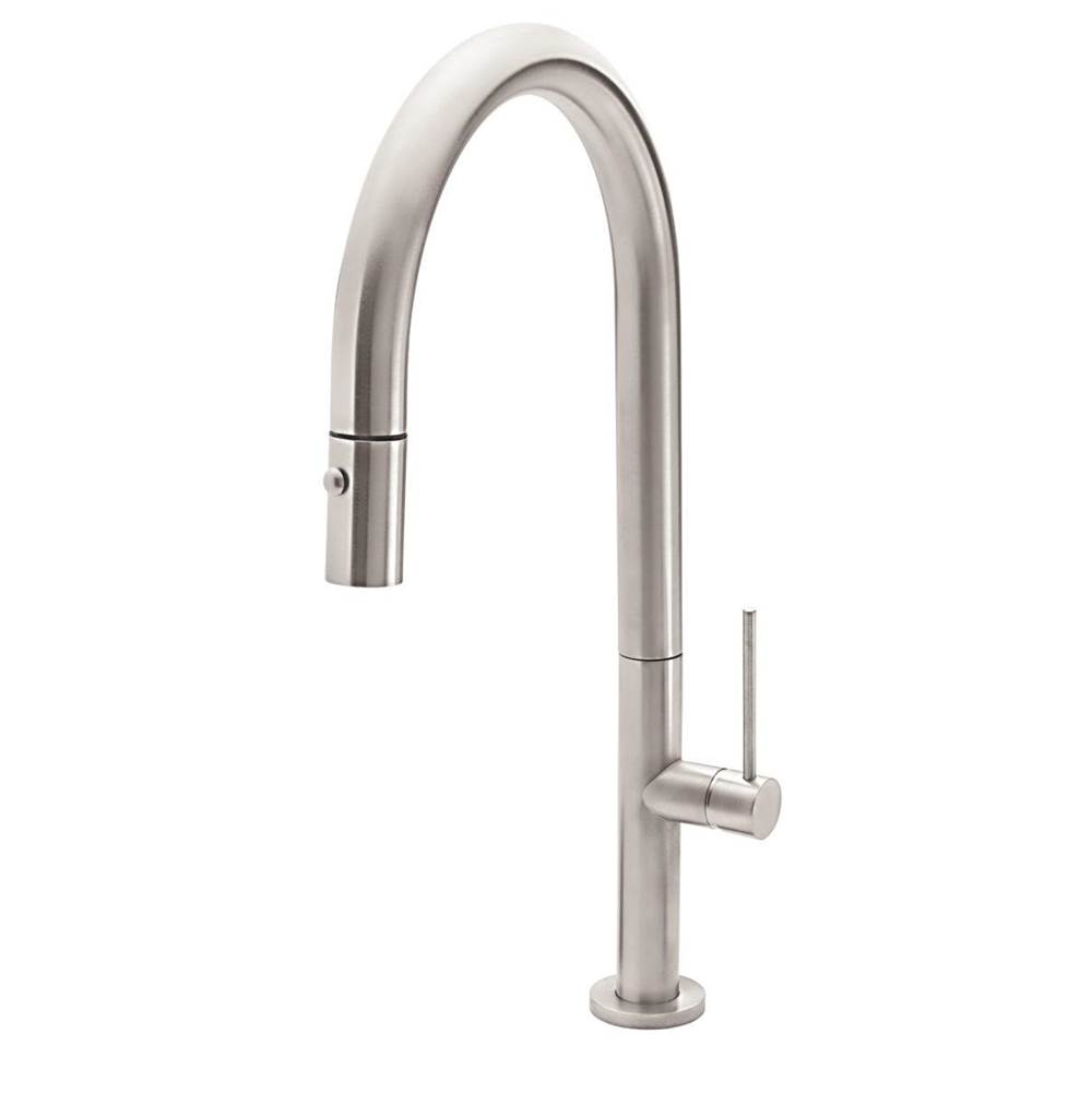 California Faucets Pull-Down Kitchen Faucet - High Arc Spout