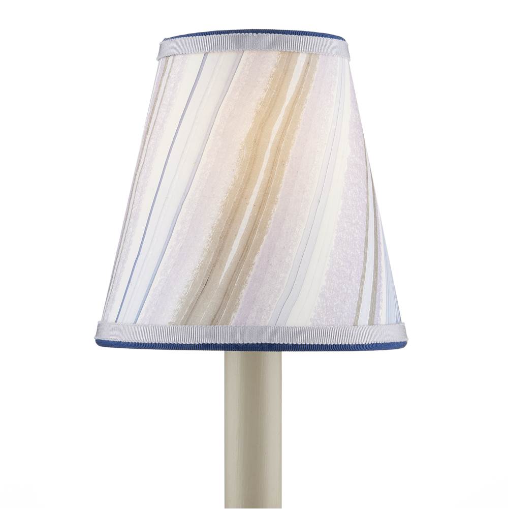 Currey And Company Marble Paper Tapered Chandelier Shade - Lavender Agate
