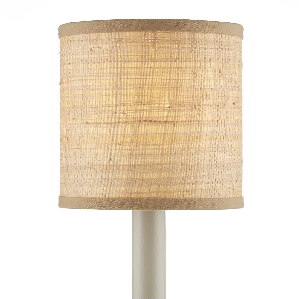 Currey And Company Natural Grasscloth Drum Chandelier Shade