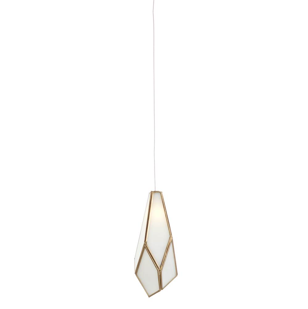 Currey And Company Glace White 1-Light Multi-Drop Pendant
