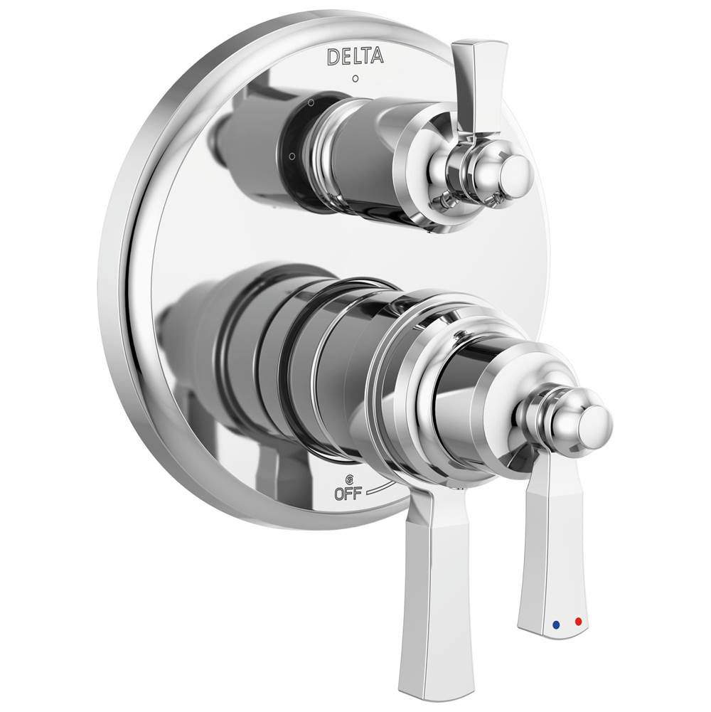 Delta Faucet Dorval™ Traditional 2-Handle Monitor 17T Series Valve Trim with 3 Setting Diverter