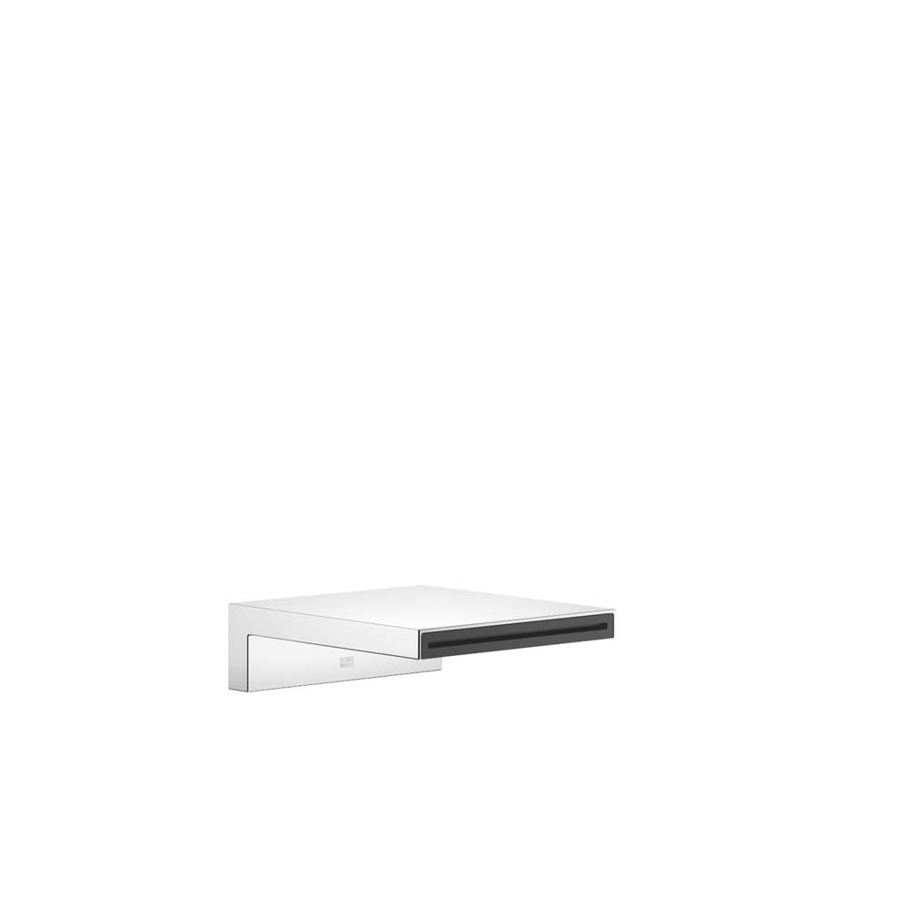 Dornbracht Deque Cascade Tub Spout For Wall-Mounted Installation In Platinum