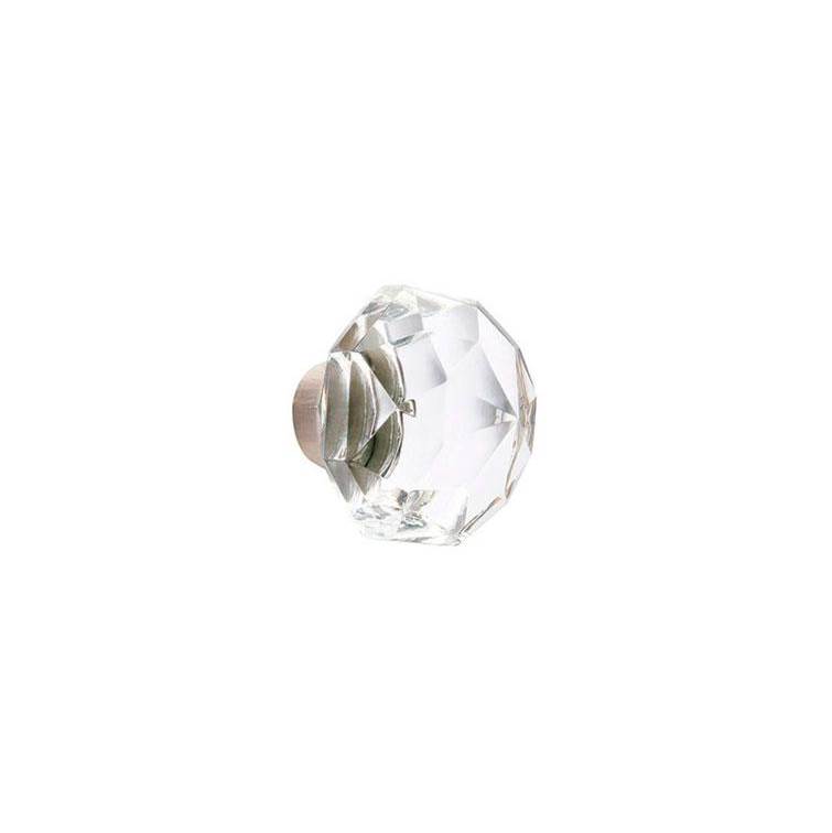 Emtek Passage, No.8 Rosette, Diamond Crystal Knob, US14