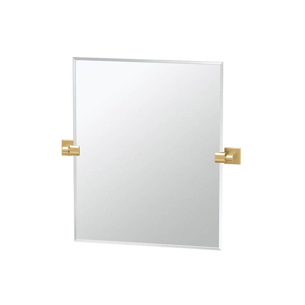 Gatco Elevate 24''H Rectangle Mirror Brush Bras