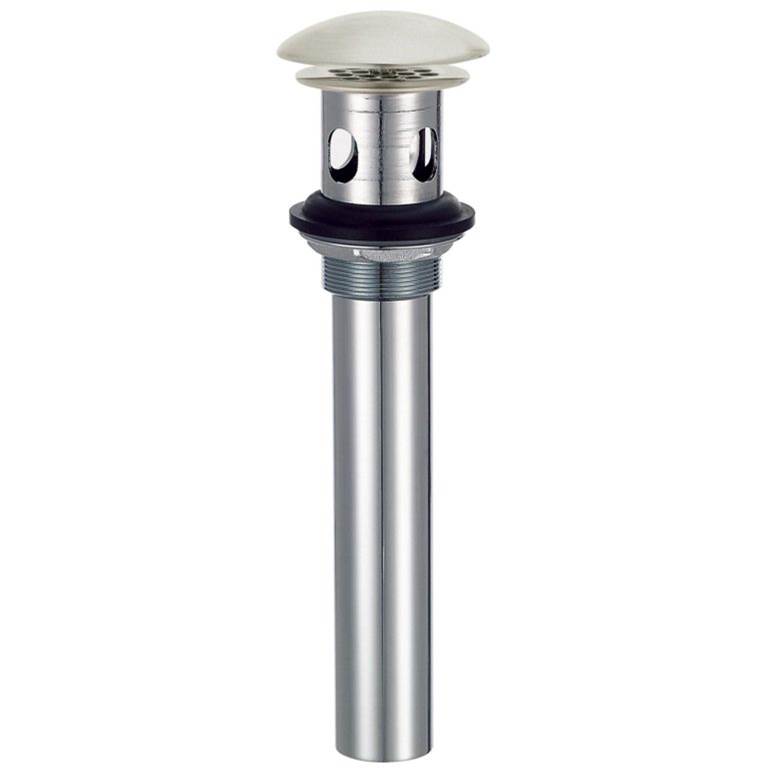 Gerber Plumbing 1 1/4'' Drain with Overflow with Cover & Grid Strainer Brushed Nickel