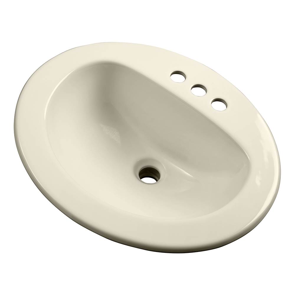 Gerber Plumbing Maxwell S-Rim Lav 20''X17''Oval 4''CC in Trapezoid Carton Biscuit