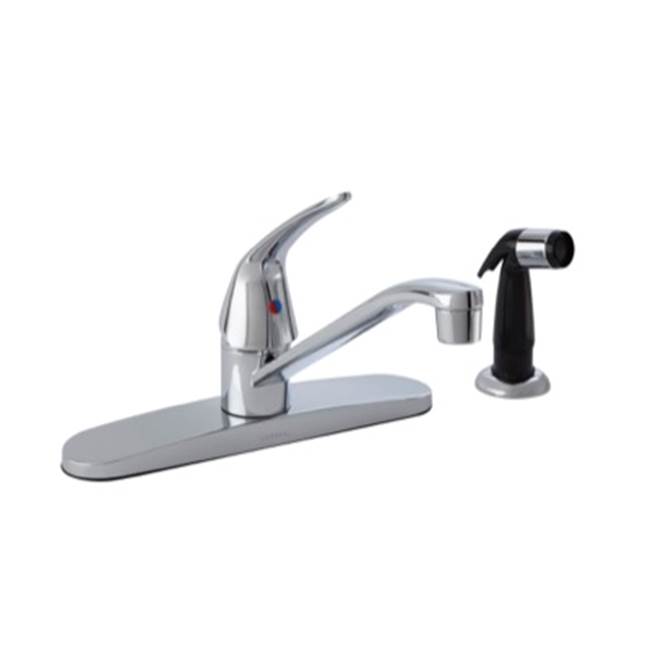 Gerber Plumbing Maxwell 1H Kitchen Faucet w/ Spray 1.75gpm Aeration/2.2gpm Spray Chrome