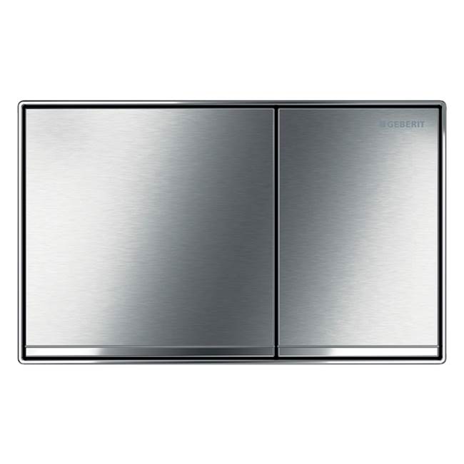 Geberit Geberit actuator plate Sigma60 for dual flush, surface-even: brushed chrome