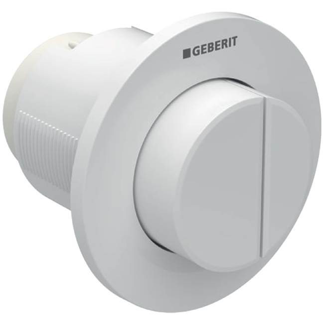 Geberit Geberit remote flush actuation type 01, pneumatic, for dual flush, for Sigma concealed cistern 8 cm, concealed actuator, protruding: white alpine