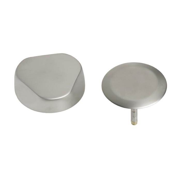 Geberit Ready-to-fit-set trim kit, for Geberit bathtub drain with TurnControl handle actuation: PVD brushed nickel