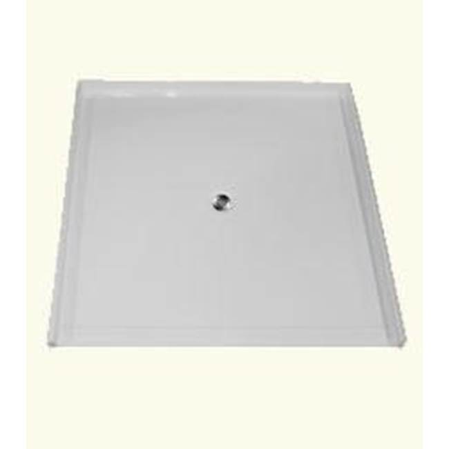 Health at Home Acrylic Barrier Free Shower Base 50 X 50'' Center