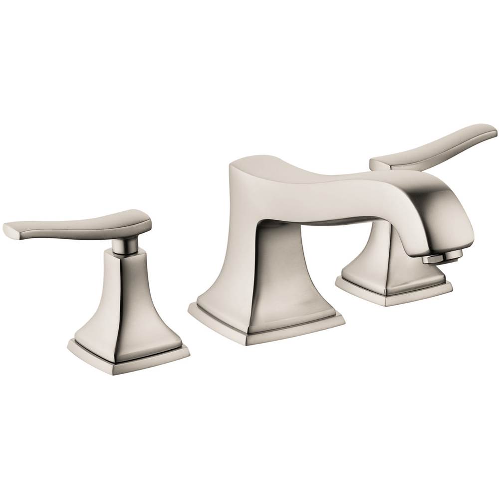 Hansgrohe Metropol Classic 3-Hole Roman Tub Set Trim with Lever Handles in Brushed Nickel
