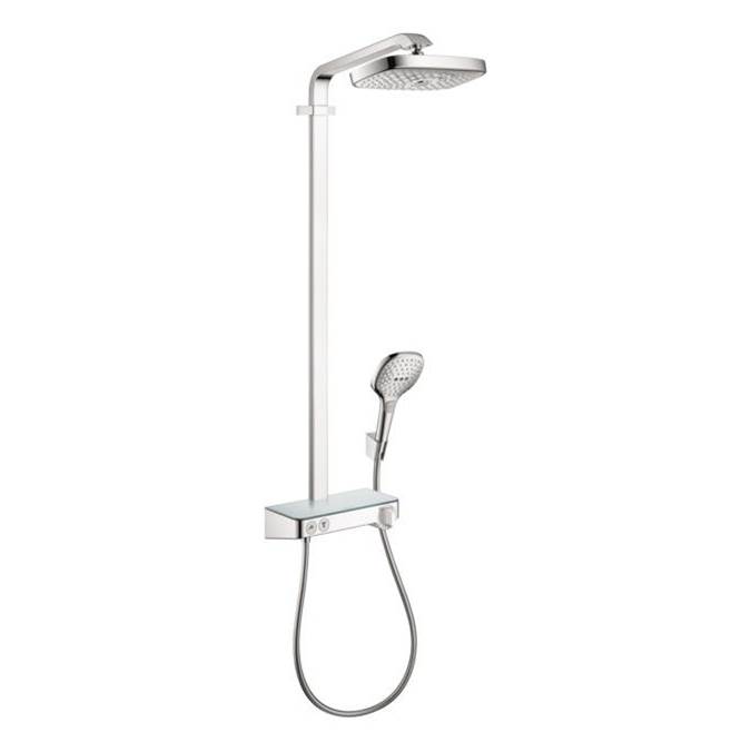 Hansgrohe Raindance Select E Showerpipe 300 with Select Shower Controls, 2.0 GPM in Chrome