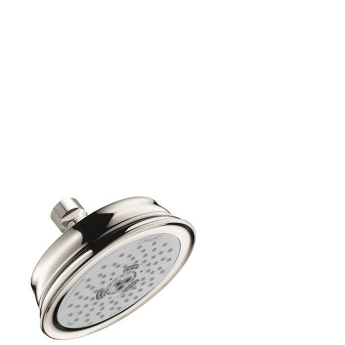Hansgrohe Croma 100 Classic Showerhead 3-Jet, 1.8 GPM in Polished Nickel