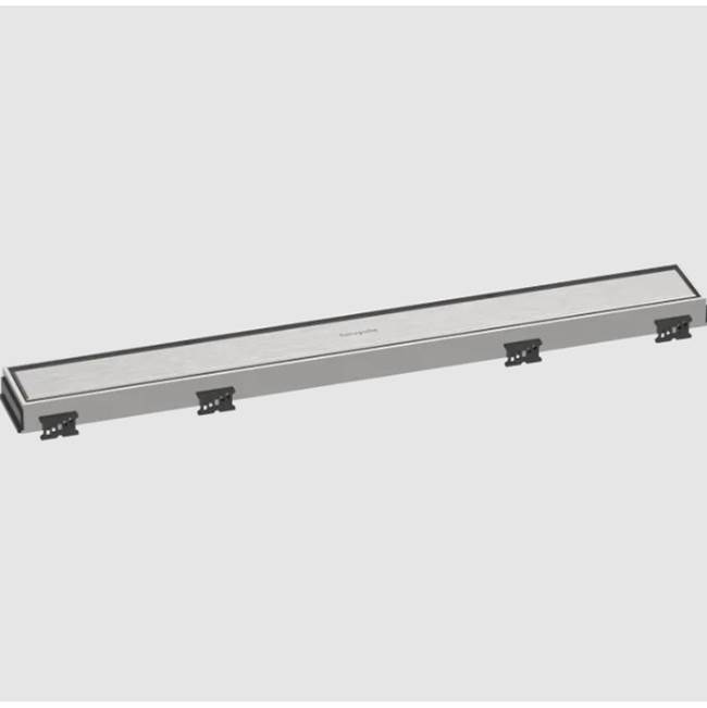 Hansgrohe RainDrain Match Trim for 23 5/8'' Rough with Height Adjustable Frame in Brushed Stainless Steel