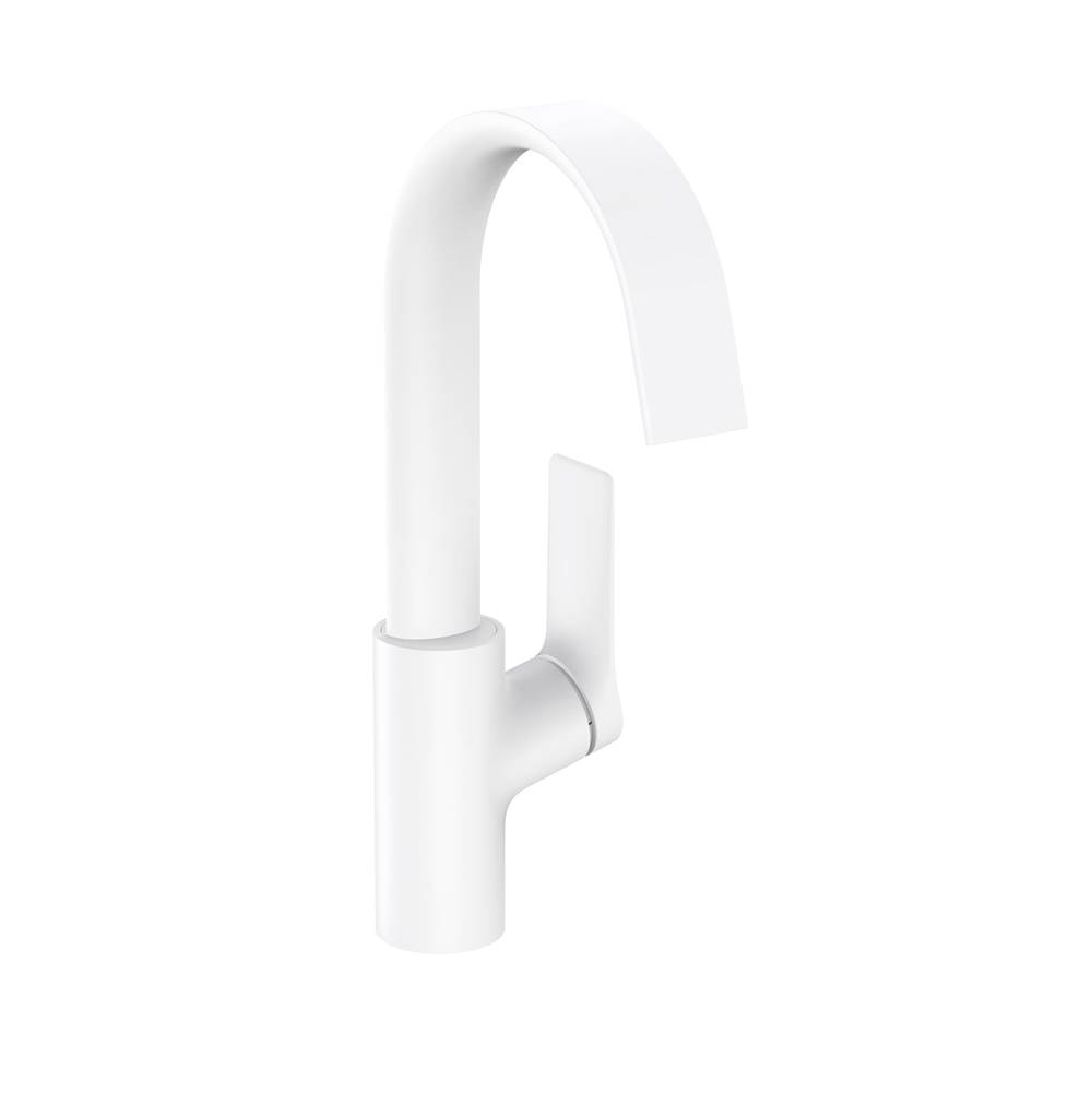 Hansgrohe Vivenis Single-hole Faucet 210 with Swivel Spout and Pop-Up Drain, 1.2 GPM in Matte White