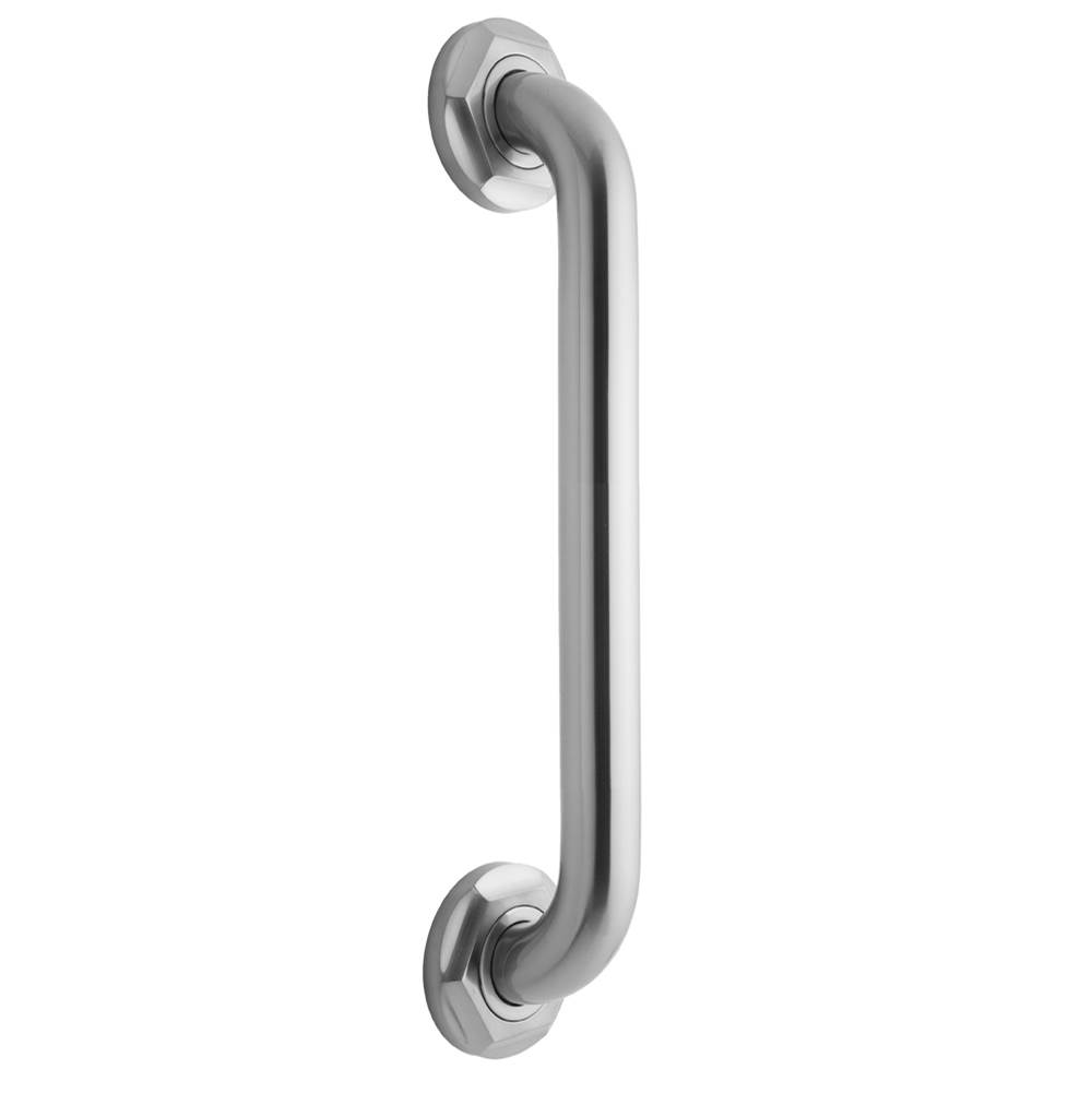 Jaclo 16'' Deluxe Grab Bar with Contemporary Hex Flange