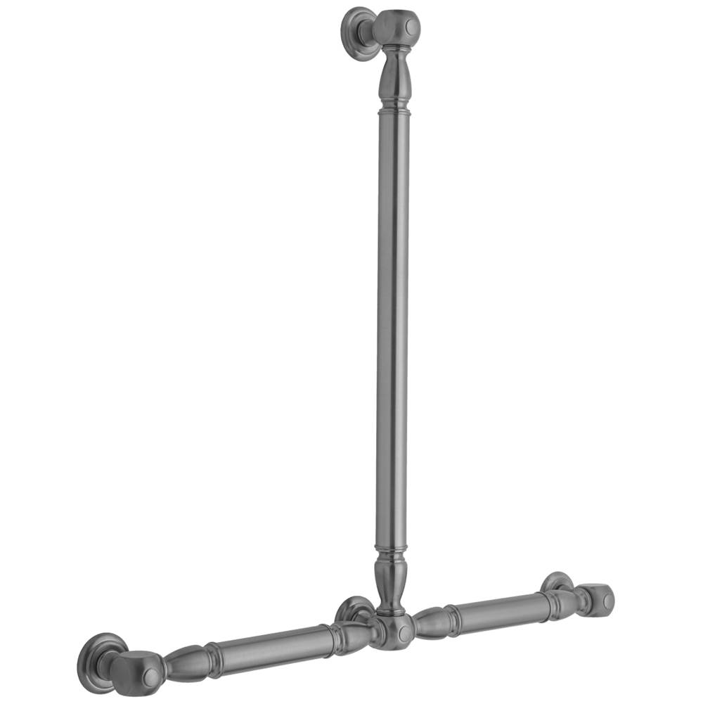 Jaclo T20 Smooth with Finials 32H x 32W T Grab Bar