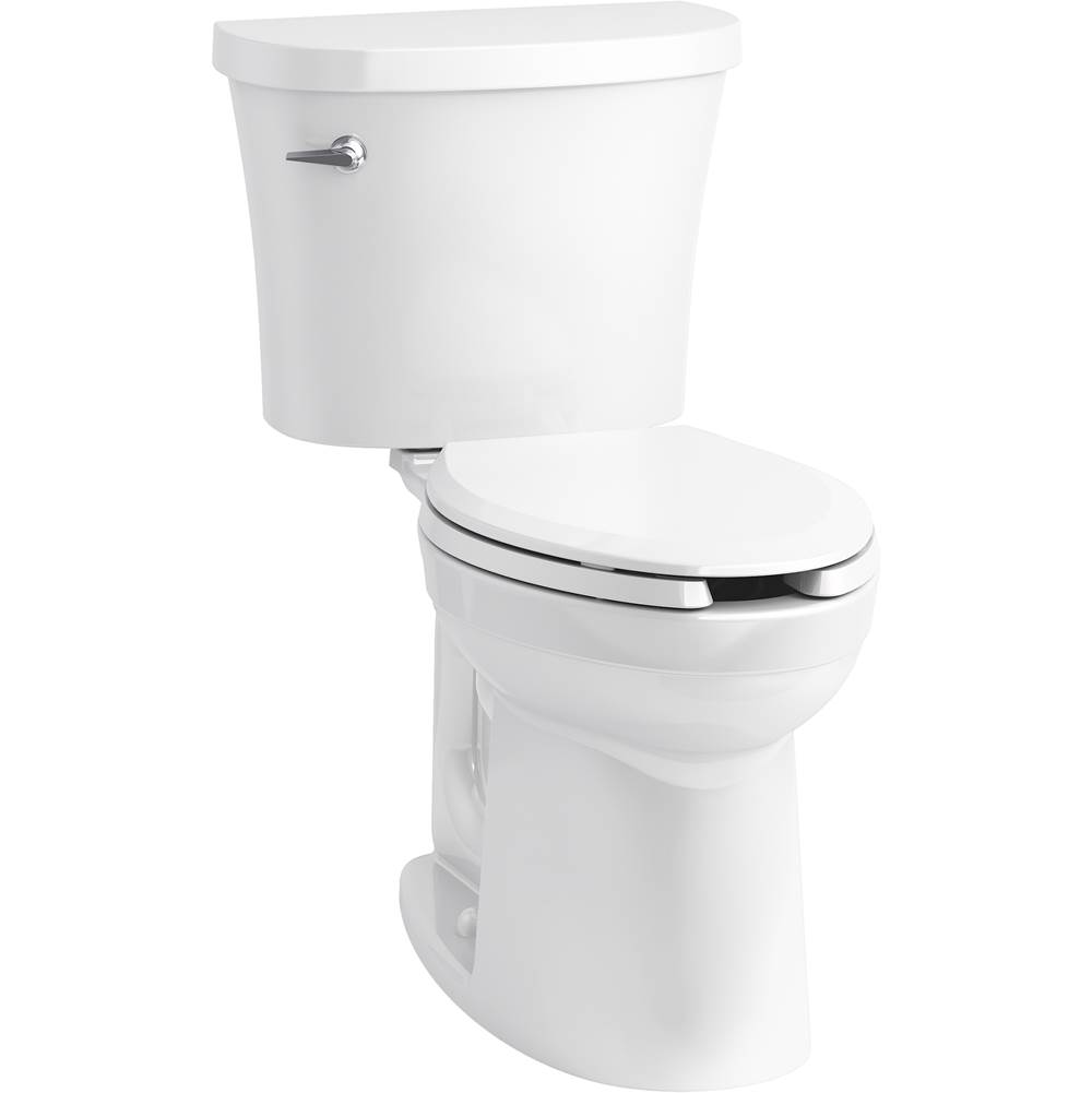 Kohler Kingston™ Comfort Height® Two-piece elongated 1.28 gpf chair height toilet with antimicrobial finish