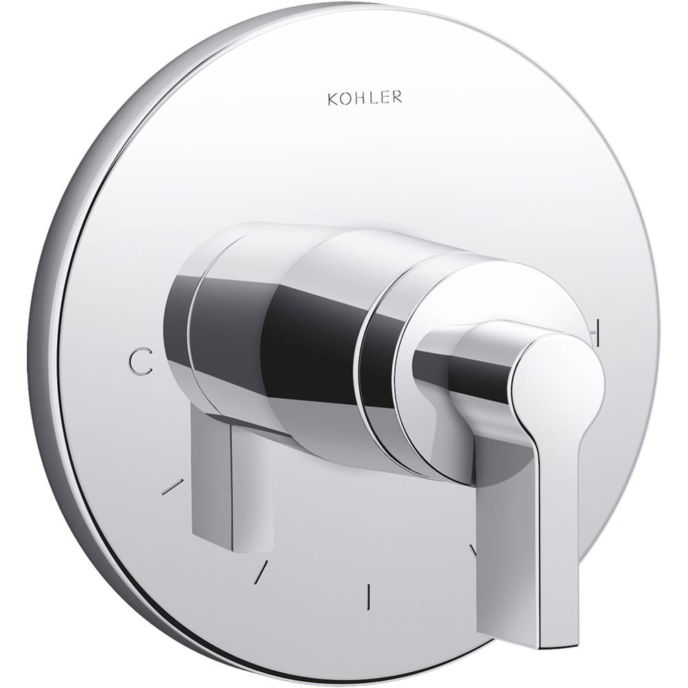 Kohler Components™ thermostatic valve trim with Lever handle