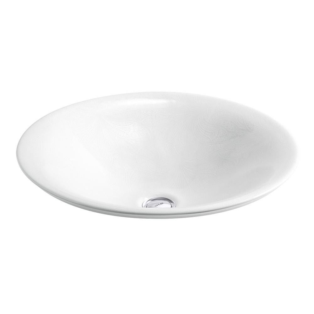 Kohler Sartorial™ Paisley Carillon® Round Vessel bathroom sink