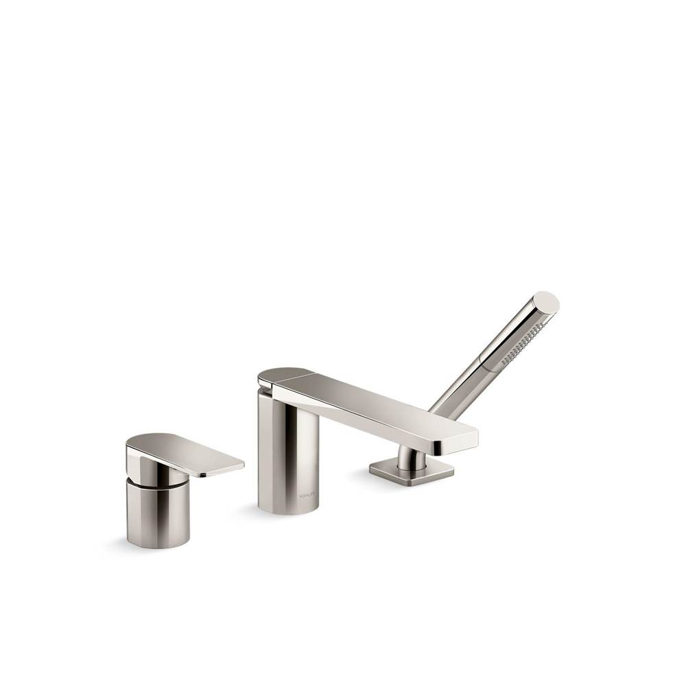 Kohler Parallel® Deck-mount bath faucet with handshower