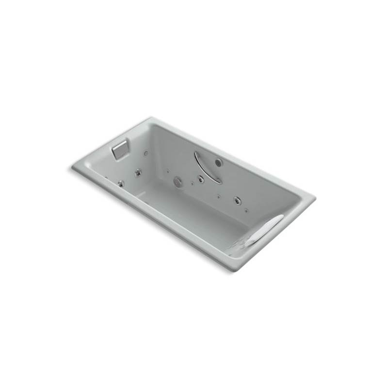 Kohler Tea-for-Two® 66'' x 36'' drop-in Effervescence whirlpool bath with spa/massage package