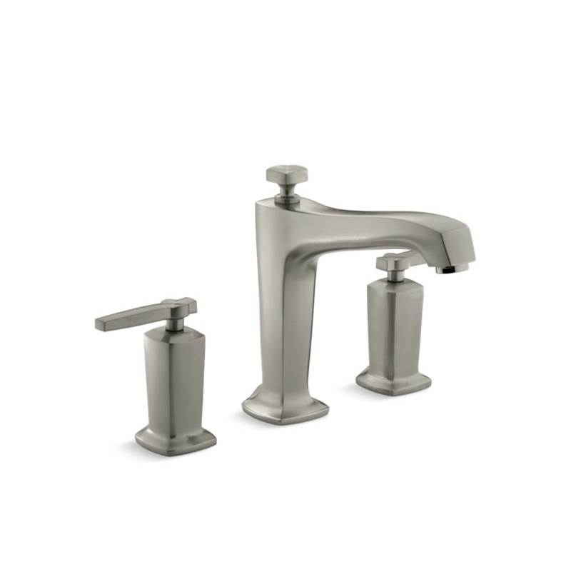 Kohler Margaux® Deck-mount bath faucet trim for high-flow valve with non-diverter spout and lever handles, valve not included