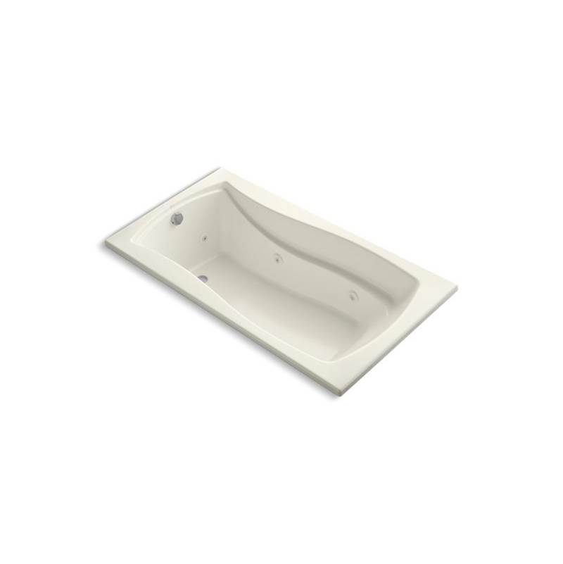 Kohler Mariposa® 66'' x 36'' drop-in whirlpool bath with end drain