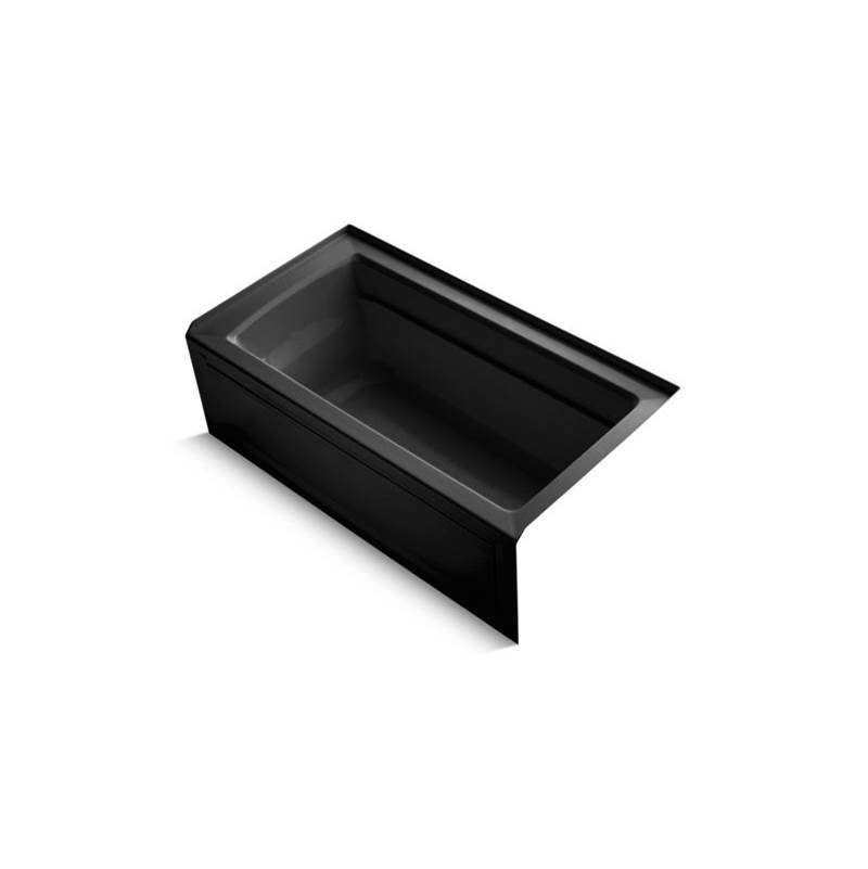 Kohler Archer® 60'' x 32'' alcove bath with integral apron, integral flange and right-hand drain