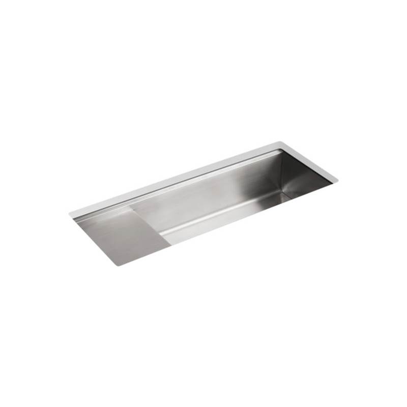 Kohler Stages™ 45'' x 18-1/2'' x 9-13/16'' Undermount single-bowl workstation kitchen sink with wet surface area