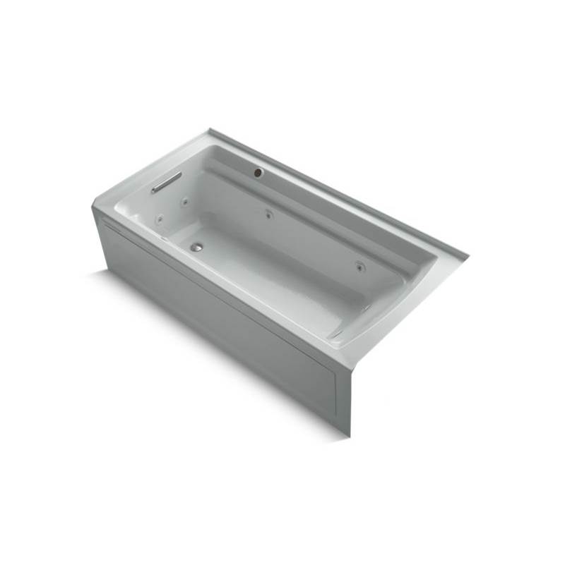 Kohler Archer® 72'' x 36'' alcove whirlpool bath with integral flange, left-hand drain and Bask® heated surface