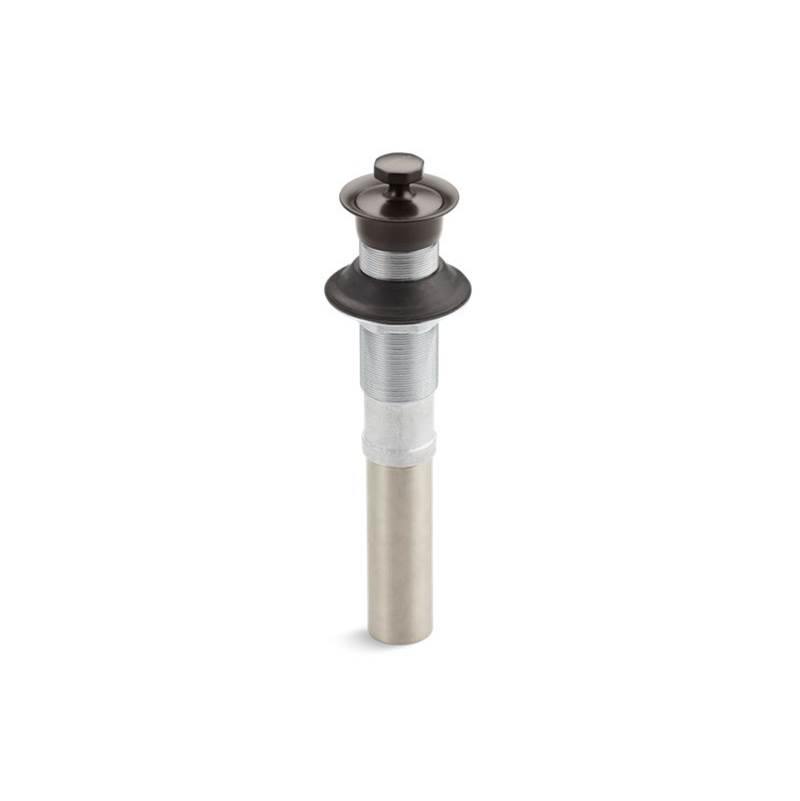Kohler Bathroom sink drain with non-removable metal stopper and without overflow